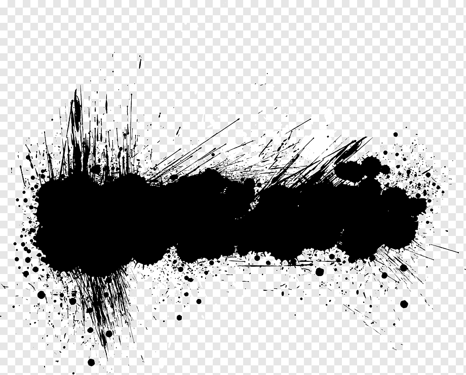 png-transparent-black-and-white-text-bubble-banner-grunge-abstract-black-ink-texture-ink-black-hair.png