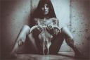 Wall-Decor-art-no-frame-canvas-painting-Skull-Model-Woman-Tattoo-Sitting-Nude-Home-Decoration-Canvas_620x.jpg