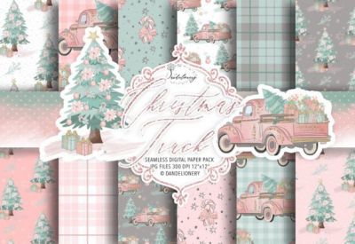 Christmas_Truck_Pink_Digital_Paper_Pack.jpg