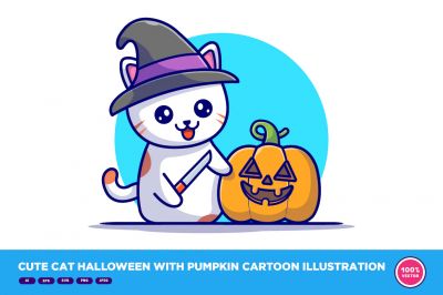 Cute_Cat_Halloween_With_Pumpkin_Cartoon.jpg