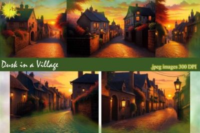 Dusk_in_a_Village_-_Backgrounds.jpg