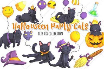 Halloween_Party_Cats_Clip_Art_Collection.jpg