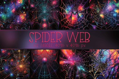 Neon_Dark_Spider_Web_Printable_Images.png