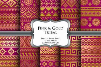 Pink_and_Gold_Tribal_Digital_Paper_Pack~3.jpg