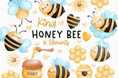 Watercolor_Honey_Bee_Clipart_Bundle~0.jpg