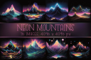 Neon_Mountain_Printable_Digital_Papers_7673.png