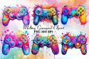 Retro_Melting_Gamepad_Watercolor_Clipart.jpg