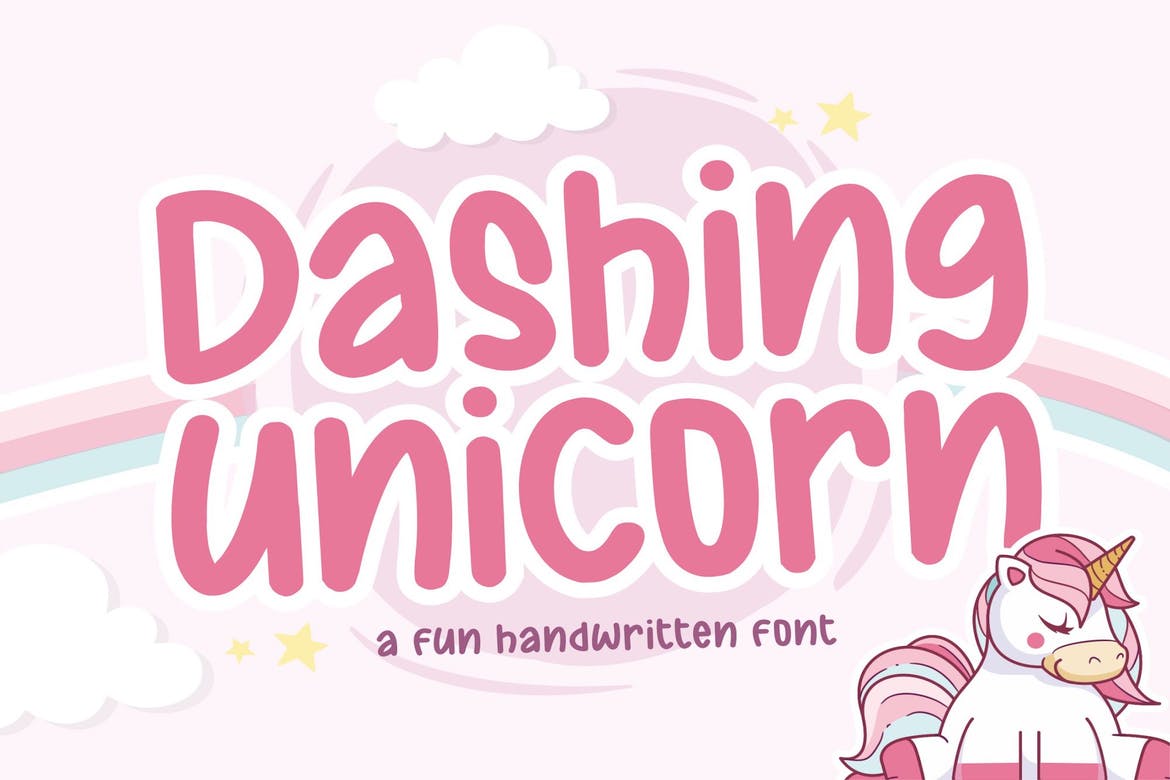 Premium Fonts: Dashing Unicorn Font [200 ReBits]
