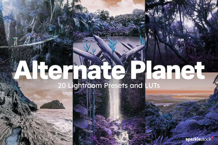 Premium LUTs: 20 Alternate Planet Lightroom Presets and LUTS [300 ReBits]
LUTs or Color Look up files may only work in PS 2020 and above. Many of these resources include LUTs for Photoshop, Lightroom, Premium Pro, Camera Raw and include Desktop and Mobile options.
