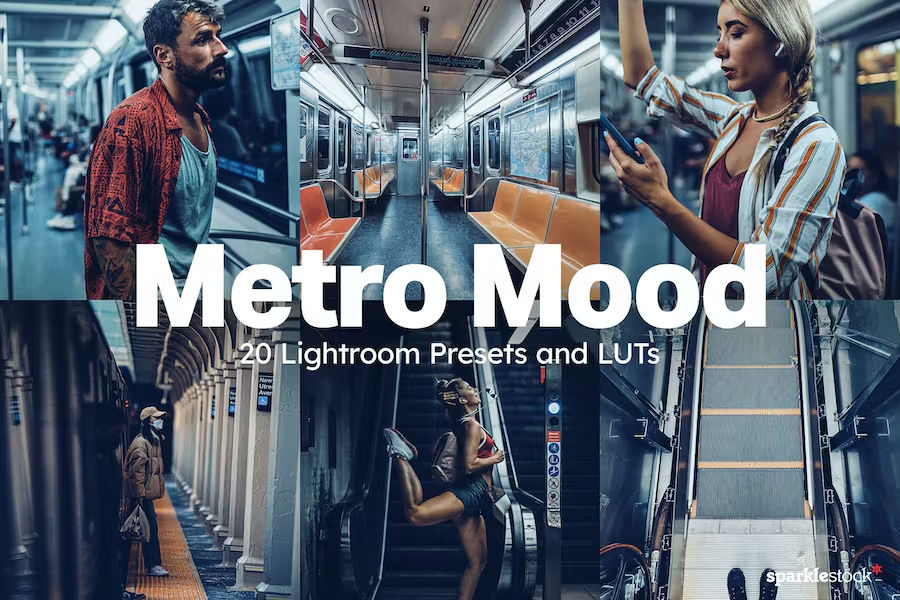 Premium LUTs: 20 Metro Mood Lightroom Presets and LUTS [300 ReBits]
LUTs or Color Look up files may only work in PS 2020 and above. Many of these resources include LUTs for Photoshop, Lightroom, Premium Pro, Camera Raw and include Desktop and Mobile options.
