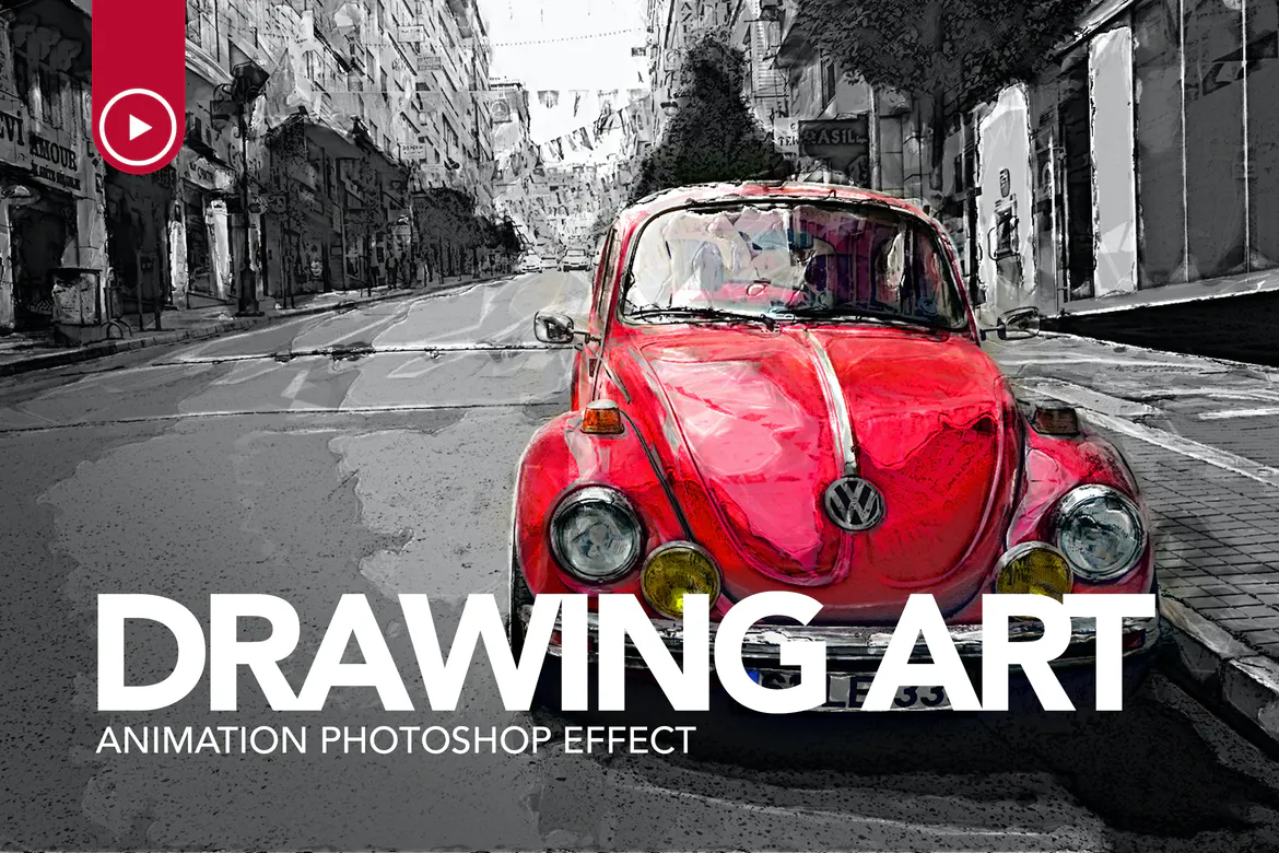 Premium Actions: Drawing Art Animation Photoshop Action CC [500 ReBits]
Contains action file for CC+
