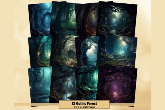 Premium Textures: 12 Gothic Dark Forest Fantasy [1500 ReBits]
