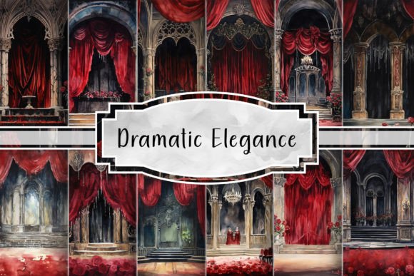 Premium Textures: 12 Gothic Theatre Velvet Roses  [1500 ReBits]
