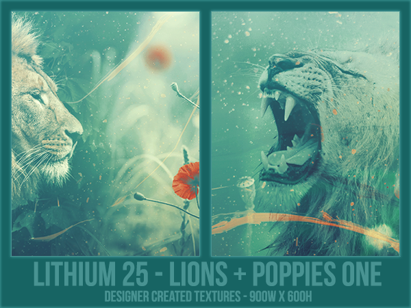 Lithium Textures: Lions Poppies 1 [1500 Rebits]
