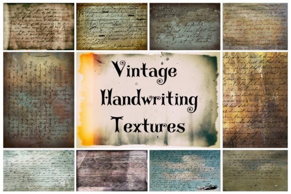 Premium Textures: 10 Vintage Handwriting [1500 ReBits]
