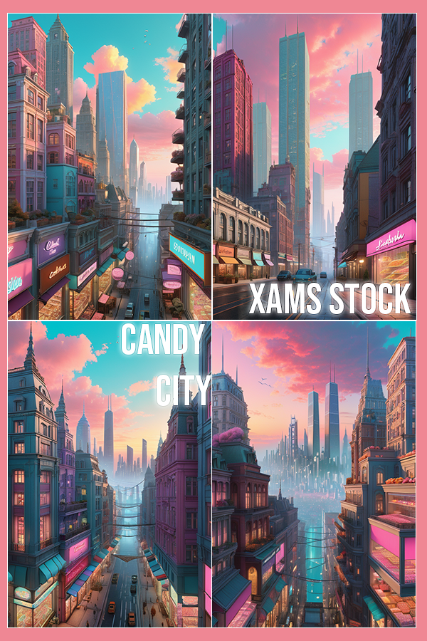 Xams Stock: Candy City [2000 ReBits]
10 AI Generated images
