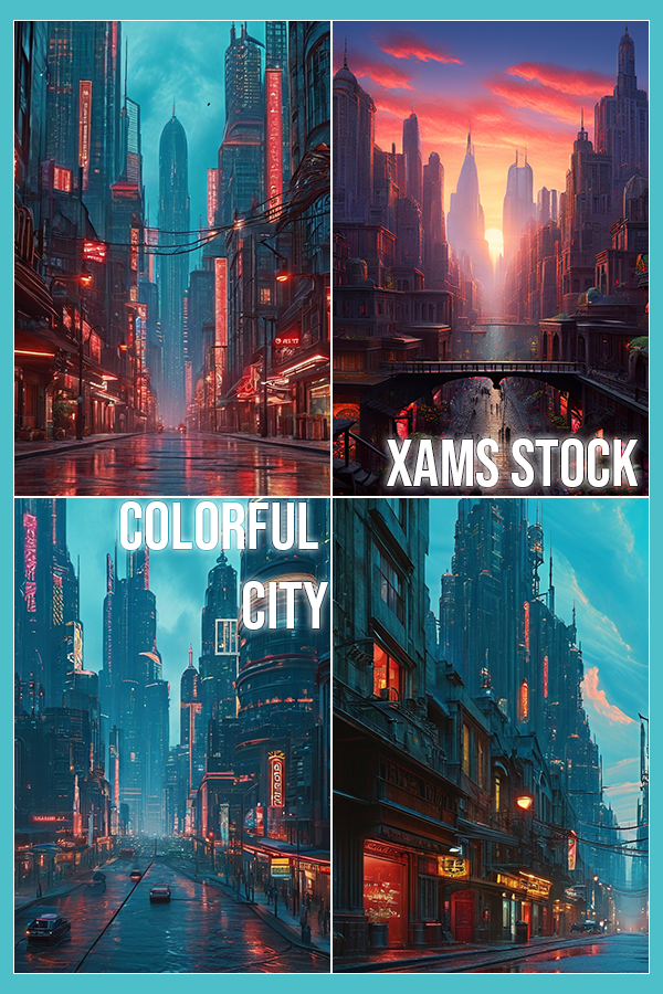 Xams Stock: Colorful City [2000 ReBits]
10 AI Generated images
